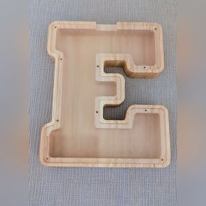 Wooden Bath Accessory with Clear Panel